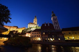 Privat kvällstur Cesky Krumlov Gamla stan och slottområdet