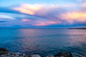 Photo of nice scenic city scape in Monopoli, province of Bari, Italy.