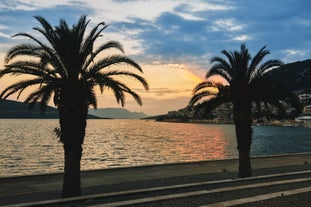 Photo of aerial view of Neum seaside resort on the Adriatic Sea, is the only coastal access in Bosnia and Herzegovina.