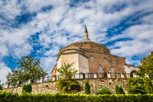 Photo of Medieval tower with a clock ,Trikala Fortress, Central Greece.