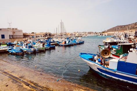 photo of nice place in Sicily, port at Pantelleria, Italy.