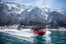 Promenade en jetboat en hiver