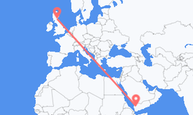 Flights from Yemen to Scotland