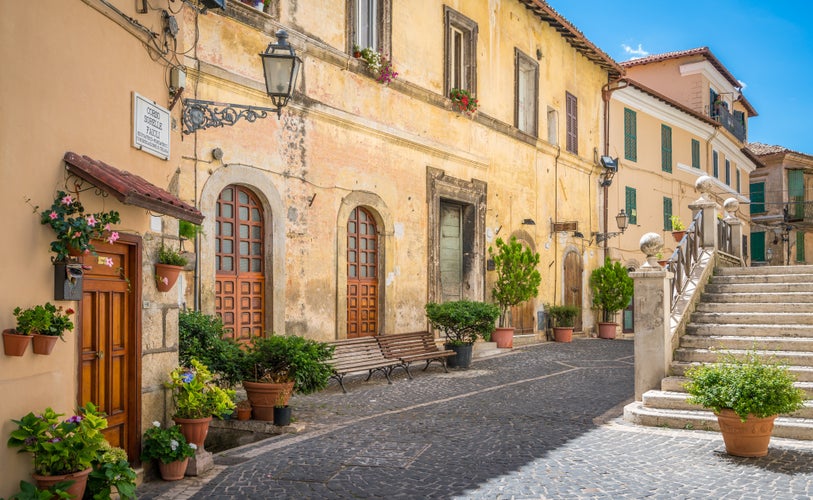 photo of Scenic sight in Fiuggi, province of Frosinone, Lazio, central Italy.