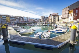 Photo of Ballota beach with the islet Castro, Llanes,  Spain.