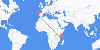 Flights from Comoros to Portugal