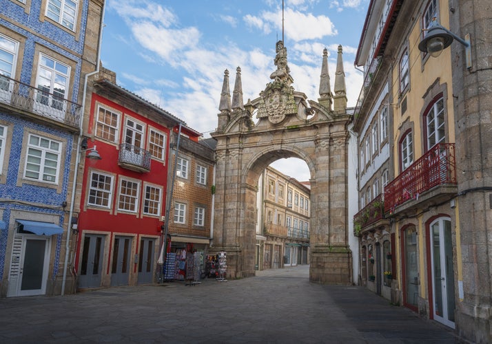 Photo of Arch of the New Gate Arco da Porta Nova, Braga, Portugal.