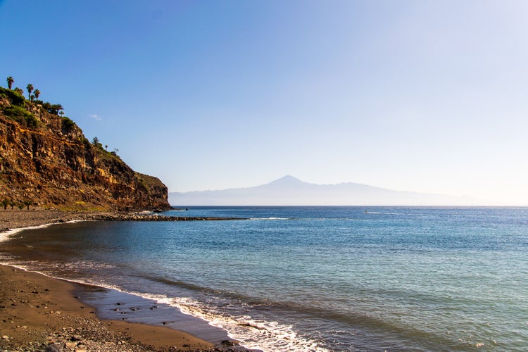 Photo of beach of San Sebastian de la Gomera, Canary Islands, Spain.