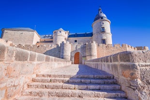 Photo of aerial view of Valladolid skyline, Spain.