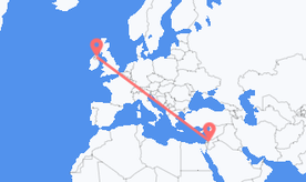 Flights from Jordan to Northern Ireland