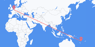 Flyg från Vanuatu till Belgien