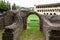 Excavation of the remains of a Roman amphitheatre in Arezzo Tuscany