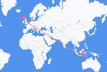 Vuelos de Praya, Lombok a Belfast