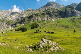 Photo of aerial view of Unterwasser, Switzerland.