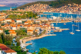 Split city beaches aerial view, Croatia.