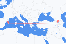 Vols d’Erevan à Palma