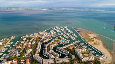 Photo of Colorful summer cityscape of Lignano Sabbiadoro town.