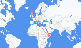 Voli dalla Somalia per la Scozia