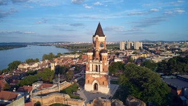 Photo of aerial view of the old Timisoara city center, Romania.