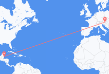 ベリーズのサンペドロタウンから、オーストリアのグラーツまでのフライト