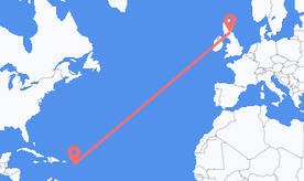 Flights from St. Kitts & Nevis to Scotland