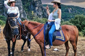 Kastraki: Meteora Morning Horse Riding with Monastery Visit