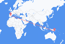 Flights from Port Moresby to Madrid