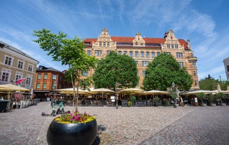 Canal in the historic centre of Gothenburg, Sweden.