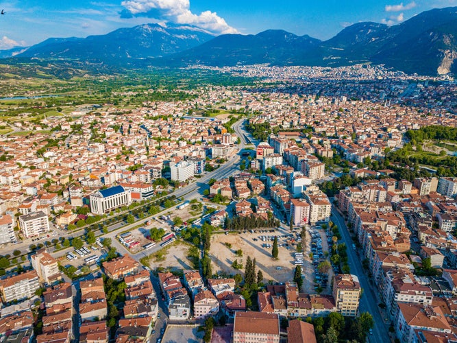 Photo of town center of Denizli, Turkey.