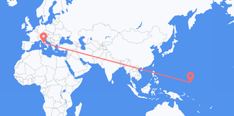 Vuelos de Micronesia a Italia