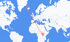 Loty z Bużumbura, Burundi do Reykjaviku, Islandia