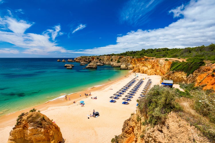 Photo of beach of Barranco das Canas in Portimao.