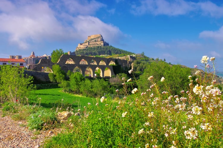 Photo of the old medieval town of Morella, Castellon in Spain.