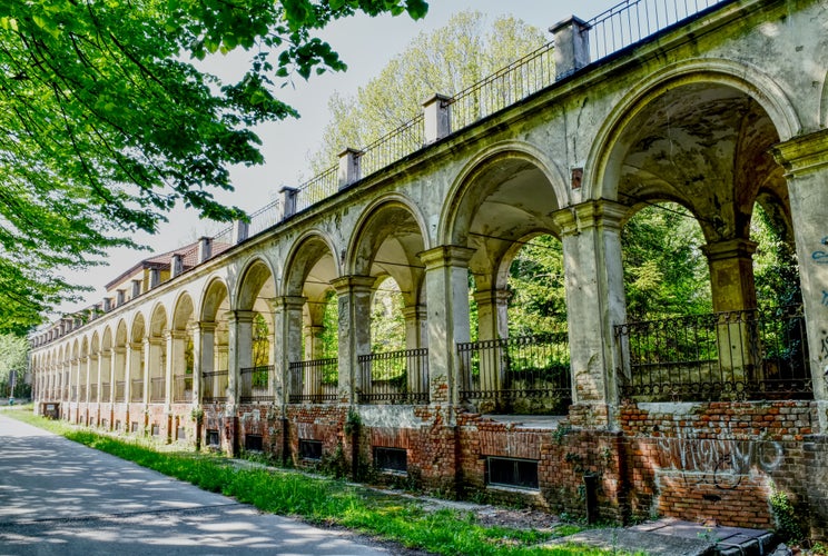 Photo of the old mental institution of Collegno, Italy.