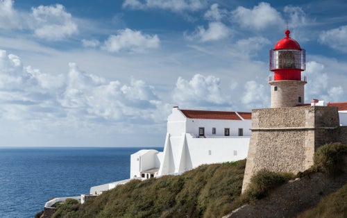 Photo of lighthouse at Cabo da Roca in Portugal.