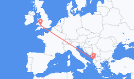 Vols depuis le Pays de Galles pour l’Albanie
