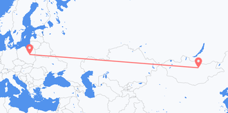 Flights from Mongolia to Poland