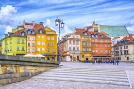 Photo of scenic summer view of the Old Town architecture with Elbe river embankment in Dresden, Saxony, Germany.