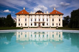 Photo of panoramic aerial view of Spa Luhacovice, Zlin region, Moravia, Czech Republic