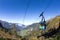 Luftseilbahn Fell - Chrüzhütte, Bannalp, Wolfenschiessen, Nidwalden, Switzerland