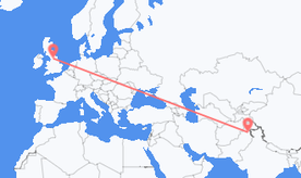 Voli dal Pakistan per l'Inghilterra