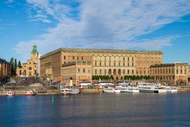 Stockholm old town (Gamla Stan) cityscape from City Hall top, Sweden.