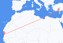 Flyreiser fra Nouakchott, til Gazipaşa