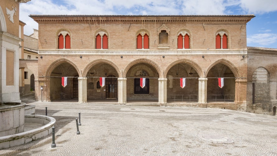 Photo of architecture of Fabriano, Italy.