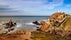 photo of Cape Gata lighthouse panoramic view on the coastline of Cabo de Gata-Nijar Natural Park, Almería, Andalusia, Spain.