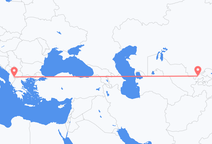 タシケントからオフリド行きのフライト