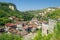 Photo of aerial view of ancient town of Melnik, Bulgaria.