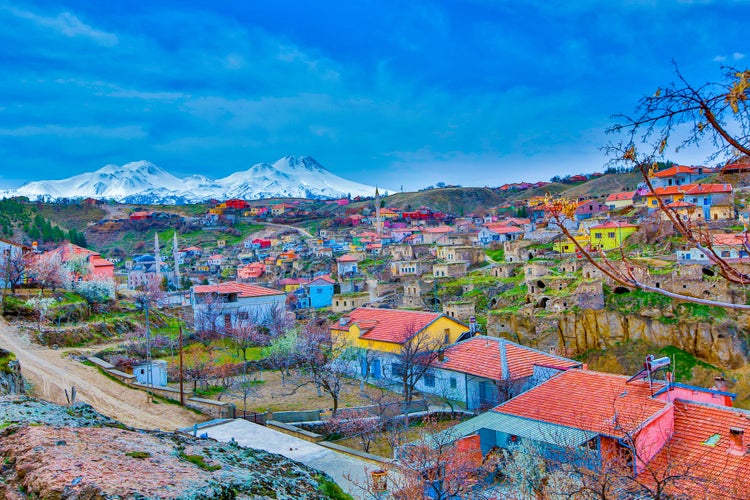 View of Ihlara town,Aksaray, Turkey.