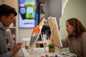 Paris : Painting experience in an art cafe