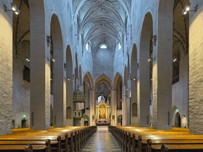 Photo of Interior of Turku Cathedral. The cathedral is the Mother Church of the Evangelical Lutheran Church of Finland. 